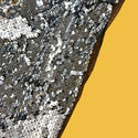 Sequins Fabric, Silver - 60" Wide