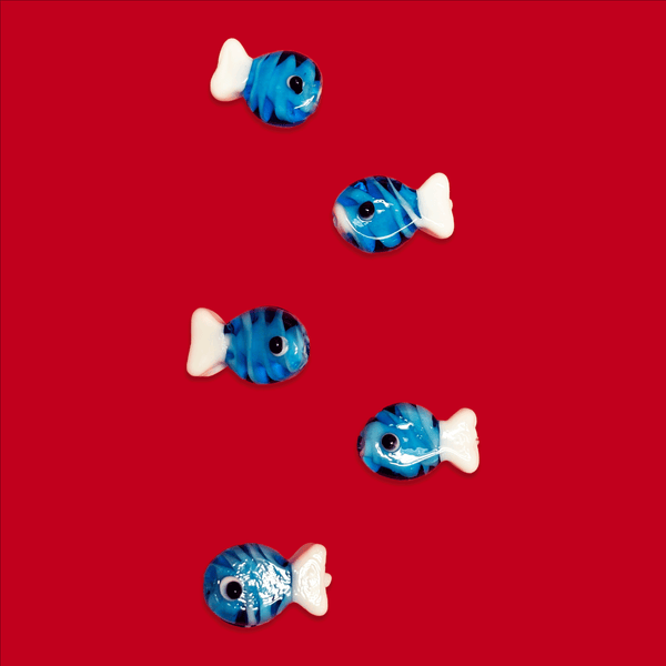 Cuentas de Peces en Vidrio - 12mm