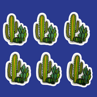Cactus - Aplicación bordada con pega ; 1 pieza