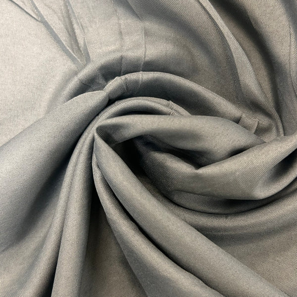 Gray  100% Polyester Pongee - 58" Wide; 1 Yard