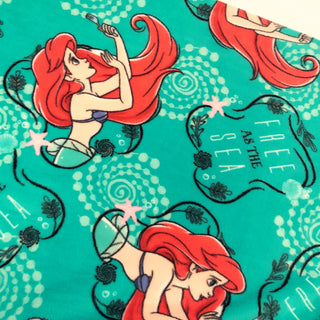 Little Mermaid Fleece Fabric -100% Polyester, 45" Wide