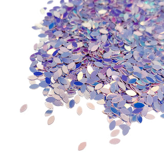 Lavender Leaves Shaped Glitter; 14 grams