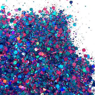 Royal Blue and Fuchsia Mix - Chunky Glitter, 2oz