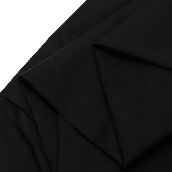 Black, Poly/Cotton Broadcloth (Tremode) Fabric - 45" Wide; 1 Yard