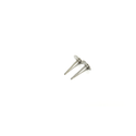 Flat Ear Stud, Sterling Silver, 5mm; 1 pair