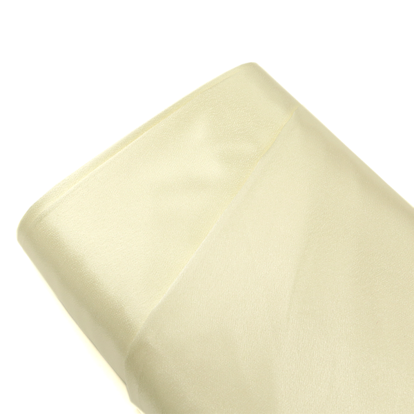 Ivory, 100% Polyester Crepé Back Satin - 58" wide; 1 Yard