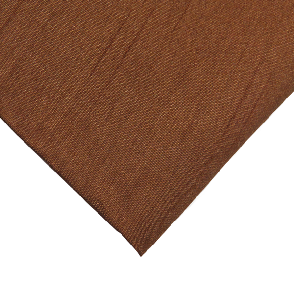 Brown, 100% Textured Polyester Shantung - 118" wide; 1 Yard