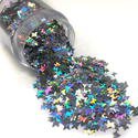 Butterfly Shaped Glitter, Silver AB; 8 grams