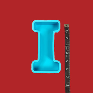 I - Large Letter Silicone Mold for Resin; Approx. 6"