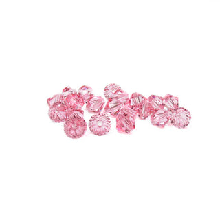 Swarovski Crystal, Bicone, Light Rose, 6mm; 20pcs