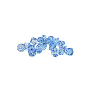 Swarovski Crystal, Bicone, Light Sapphire, 6mm; 20pcs