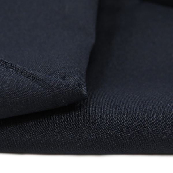 Navy, 100% Polyester Crepe de Chine - 58" Wide; 1 Yard