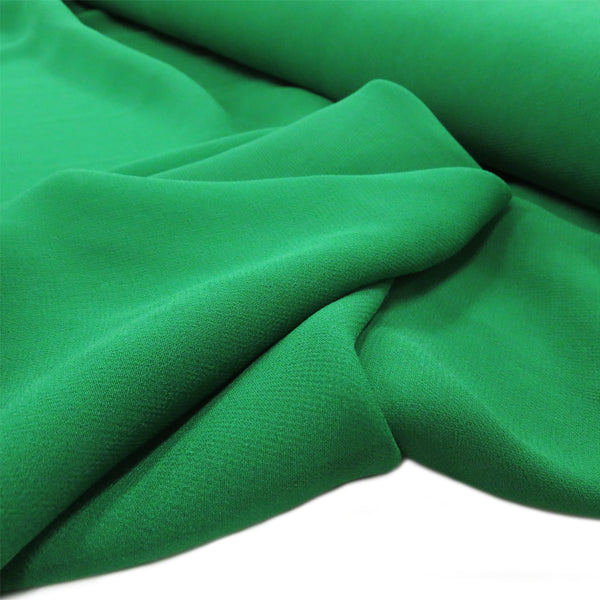 Green, Polyester Chiffon - 58" wide; 1 Yard