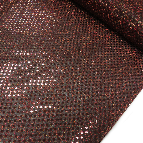 Brown, Polyester Sequin - 40" wide; 1 Yard