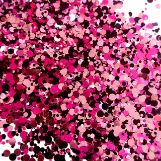 Rose Gold Pink and Black Mix - Chunky Glitter, 2oz