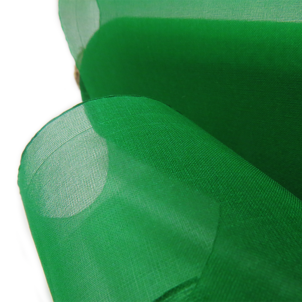 Green, Silk Organza - 54" wide; 1 Yard