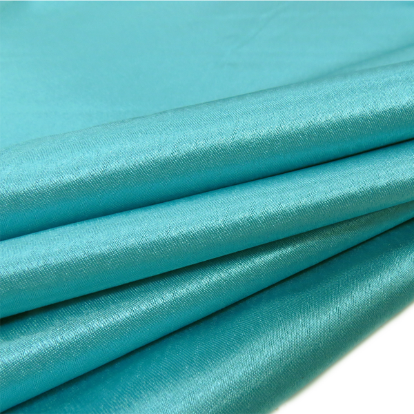 Turquoise, 100% Polyester Crepé Back Satin - 58" wide; 1 Yard