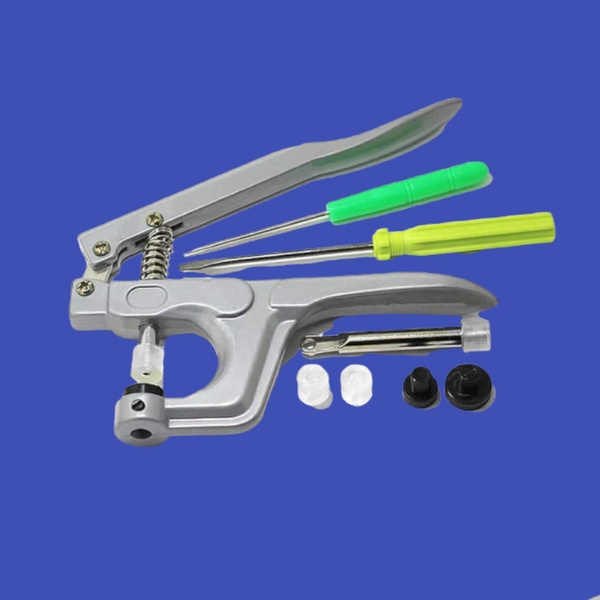 Kit de Pinza para Broches de Presión (Snaps) Tamaños 10mm, 12mm, 15mm