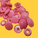 Dritz Pink Plastic Snaps; 12 sets; Size 20