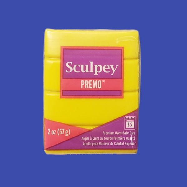 Polymer Clay Premo; Zink Yellow; 1 piece
