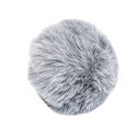 Gray Pom-Pom; 1 Piece