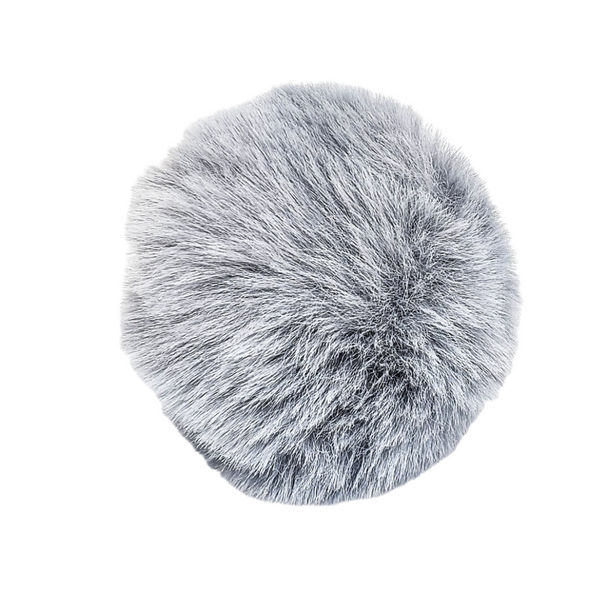Gray Pom-Pom; 1 Piece