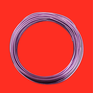 Aluminum Wire, Purple, 2mm, 5 yard roll; 1 roll