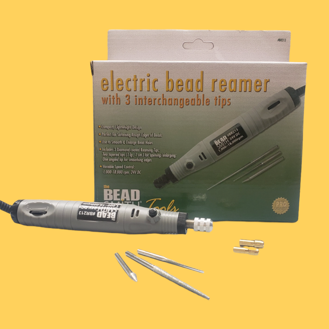 Electric Bead Reamer with 3 Diamond Shaped Tips, Variable Speed Contro