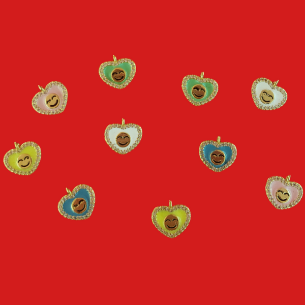 Dije de Corazón con Zirconia- 1 pieza