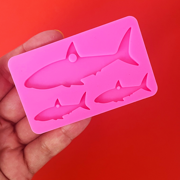 Tiburones -  Molde de silicona para resina
