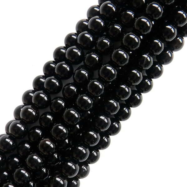 Black Agate, 12mm - 1 strand
