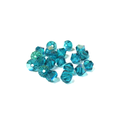 Swarovski Crystal, Bicone, 5mm - Blue Zircon AB; 20 pcs