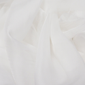 White, 100% Natural Silk Chiffon Fabric, 56/58" Wide- 1 Yard
