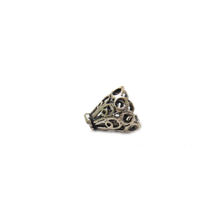Cone Shaped End Cap, Sterling Silver, 9mm - 1 piece