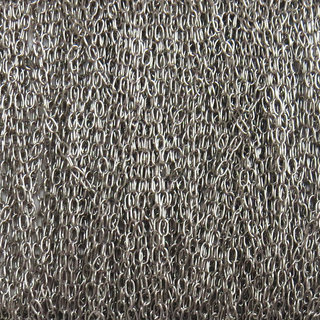 Figaro Cable Chain, 1.2 mm; Silver - 1 Foot