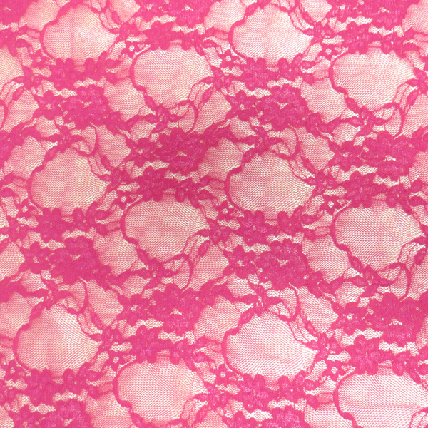 Rose Stretch Lace, 54" Wide- 1 Yard
