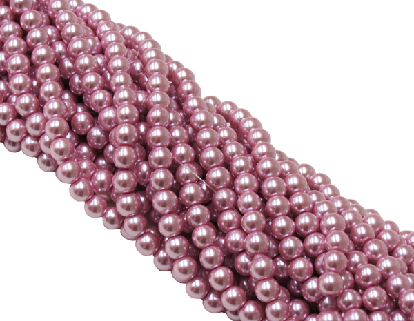 Perlas de Vidrio- Rosa Claro