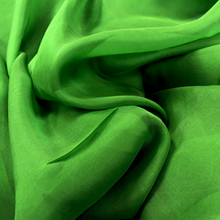 Kelly Green, 100% Natural Silk Chiffon Fabric, 56/58" Wide- 1 Yard
