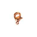 Alloy Lobster Claw, Brass, Rose Gold, 11x6mm - 12 pieces