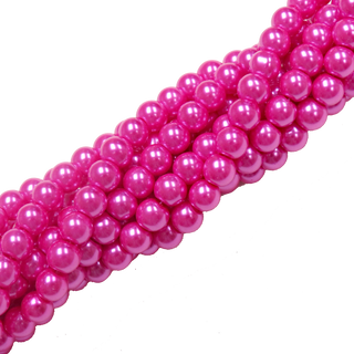 Glass Pearl- Hot Pink