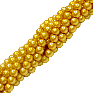 Glass Pearl- Gold
