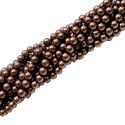 Perlas de Vidrio- Marrón
