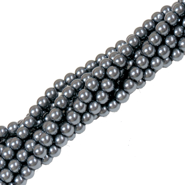 Perlas de Vidrio- Plateado