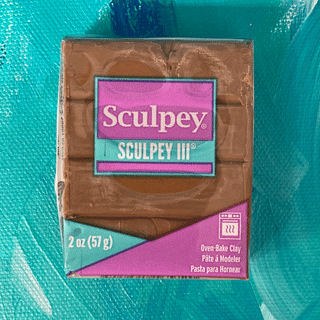 Polymer Clay Sculpey III, Hazelnut; 1 piece