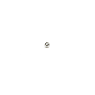 Smooth Round Spacer, Sterling Silver, 6mm; 1 piece