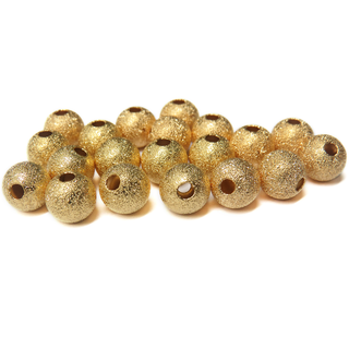 Stardust Spacer Beads, Gold- 10mm; 10pcs