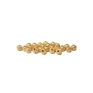 Stardust Spacer Beads, Gold-4mm; 25pcs