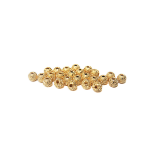Stardust Spacer Beads, Gold-4mm; 25pcs