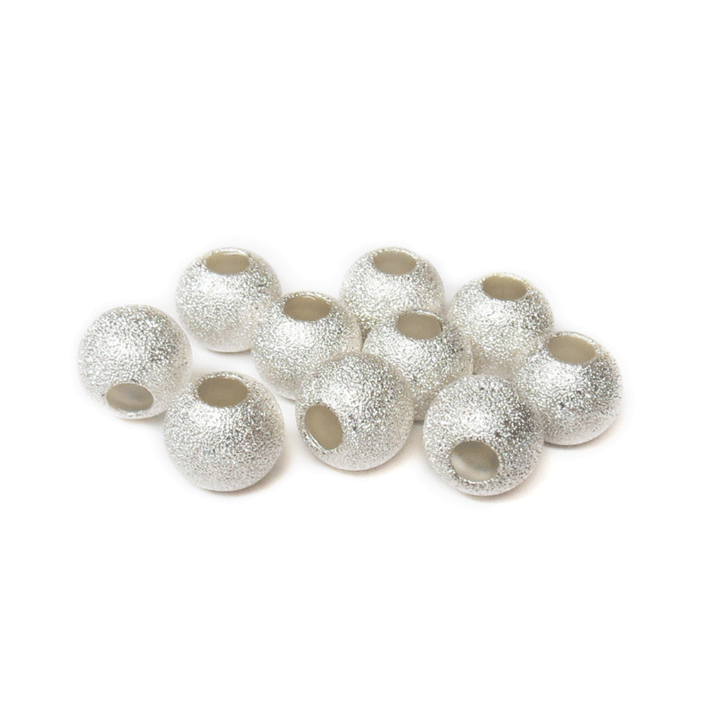 10-Pack Sterling Silver Stardust Finish Tube Spacer Beads - 2x8mm, #51127 4 thumbnail image