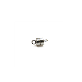 Magnetic Clasp Button, Sterling Silver, 4.5mm; 1 pair